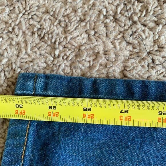 Vintage Wrangler Dark Wash High Rise Jeans 26” Zipper Straight Western - Picture 10 of 10